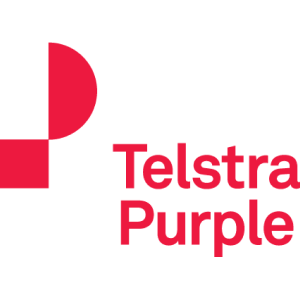 Telstra purple logo